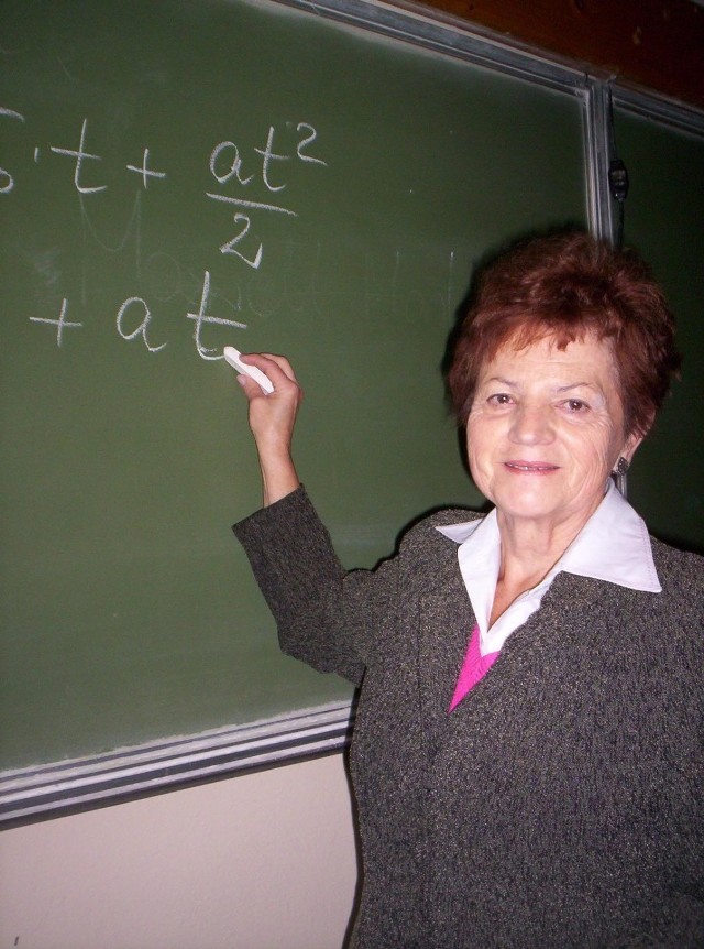 Mgr Janina Śliwa, nauczyciel fizyki