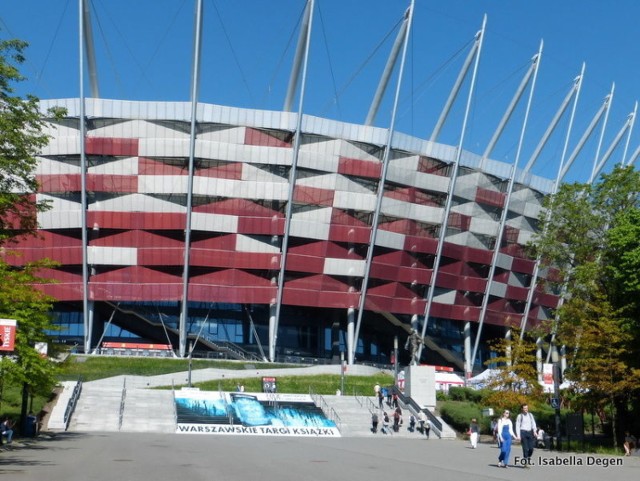 Stadion Narodowy, był przez cztery dni miejscem Targ&oacute;w Książki oraz spotkań z autorami. Fot. Isabella Degen