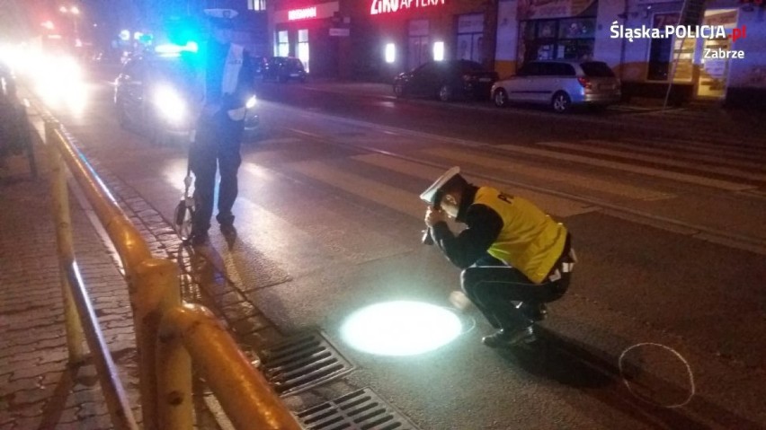 Zabrze: 20-latek z Gliwic potrącił na przejściu dla pieszych kobietę [ZDJĘCIA]
