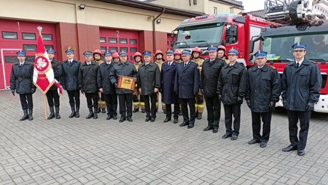 W uroczystości wziął udział st. bryg. Robert Wiśniewski, zastępca komendanta wojewódziego