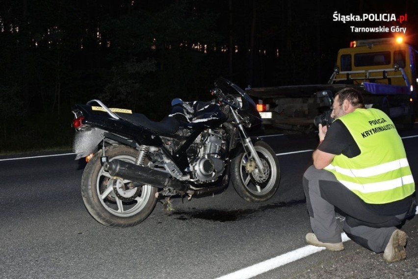 Tragiczny wypadek motocyklisty między Brynkiem a Strzybnicą. Uderzyli w sarnę, zginęli na miejscu