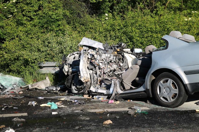 Wypadek na ulicy Jaworzyńskiej w Legnicy