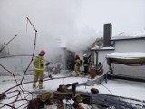 W domu jednorodzinnym w Rożnowie wybuchł pożar