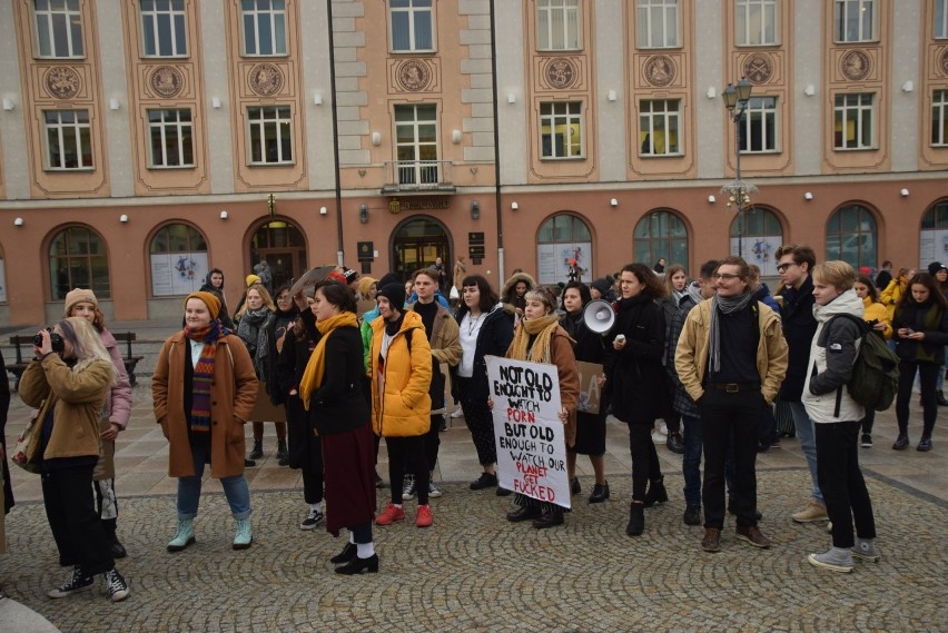 Młodzieżowy Strajk Klimatyczny zamiast Black Friday. Młodzi uciekli ze szkoły by strajkować dla Ziemi (ZDJĘCIA)