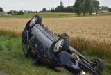 Gmina Czermin. Młody chłopak wsiadł za kierownicę i dachował. Nie miał prawa jazdy