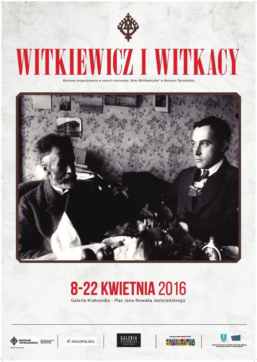Witkiewicz i Witkacy. Dwa zakopiańskie pokolenia Wystawa plenerowa przed Galerią Krakowską
