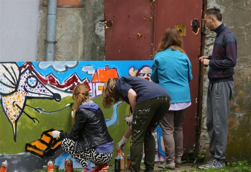 Warsztaty street art odbyły się w Ośrodku Działań...