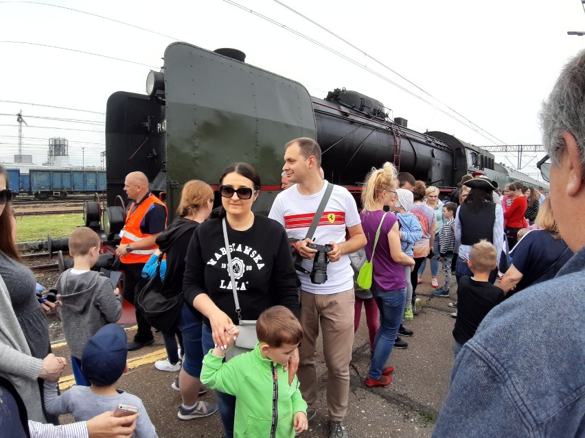 Pociąg Pirat z lokomotywą parową w Szczecinku [zdjęcia]