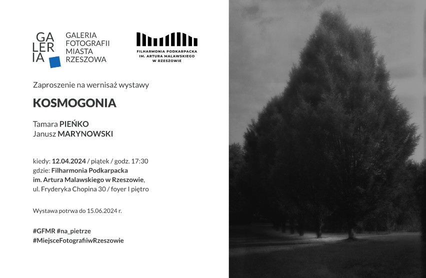 Wernisaż wystawy fotografii "Kosmogonia" autorstwa Tamary Pieńko i Janusza Marynowskiego