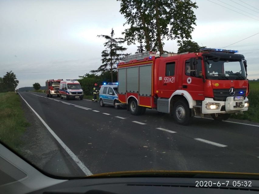 Na miejscu pracowały wszystkie służby: pogotowie, policja i...