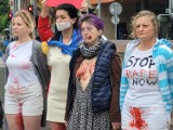 Szczeciński protest przeciwko gwałtom wojennym w Ukrainie  [ZDJĘCIA]