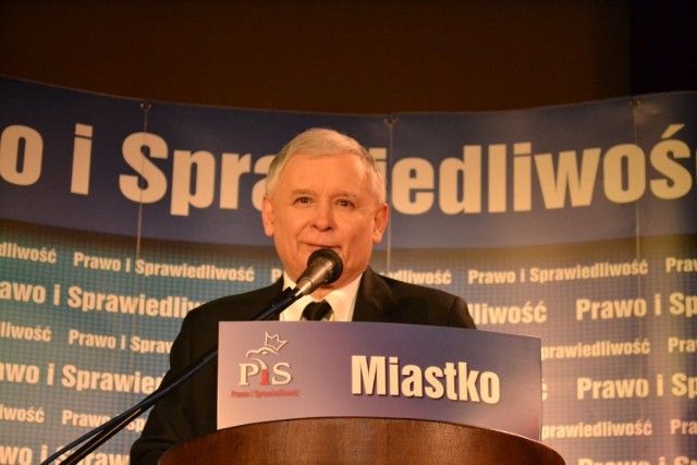 Jarosław Kaczyński przyjechał do Miastka
