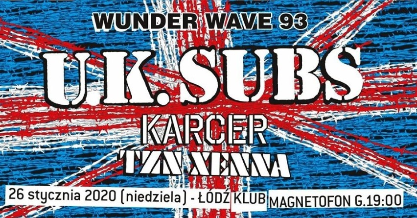 U.K.SUBS zagra koncert na WUNDER WAVE 93. Impreza...
