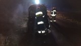Pożar samochodu w Zielnowie pod Grudziądzem [zdjęcia]