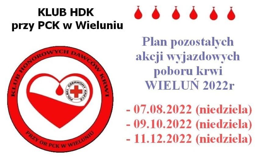 Wakacyjna akcja krwiodawstwa już 7 sierpnia w Wieluńskim Domu Kultury 