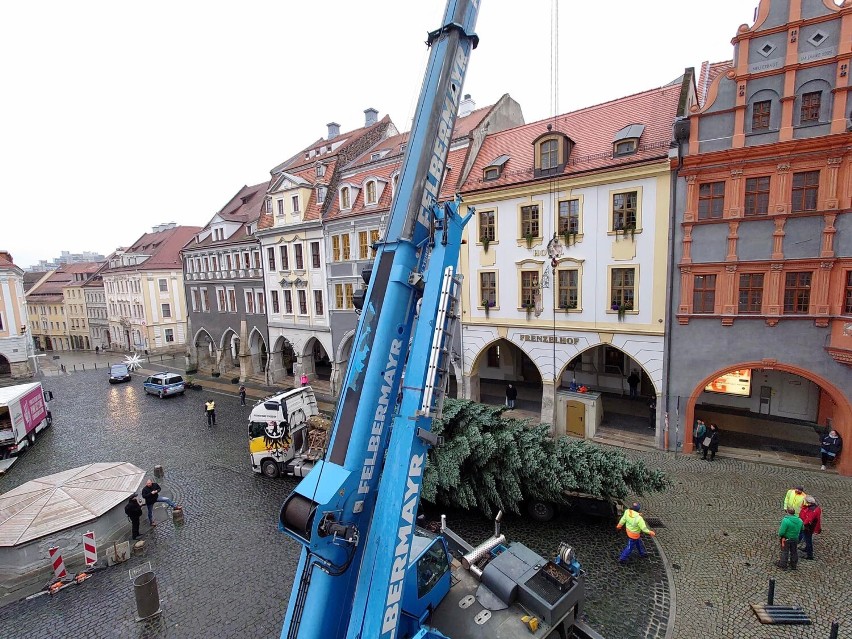 Na Starym Mieście jest już choinka i  lodowisko tylko dla dzieci. Goerlitz rozpoczyna sezon przedświąteczny