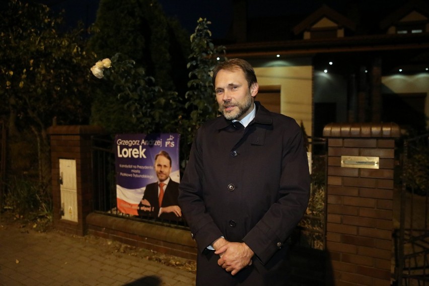 Grzegorz Lorek wieczór wyborczy spędził w domu - z przerwą...