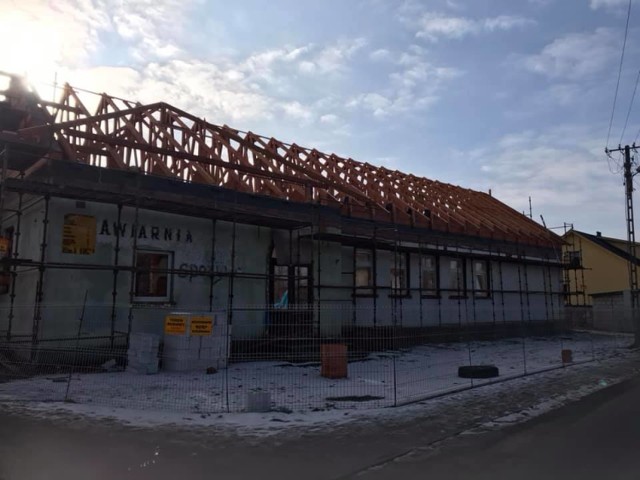W Łuszkowie, w gminie Krzywiń powstaje nowa świetlica wiejska