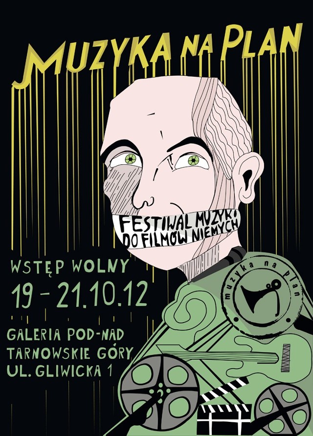 Oficjalny plakat festiwalu "Muzyka na Plan 2012"
