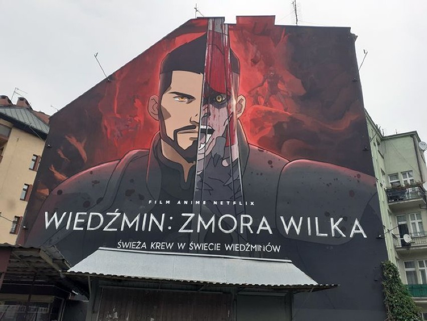 Mural, który jest jednocześnie reklamą