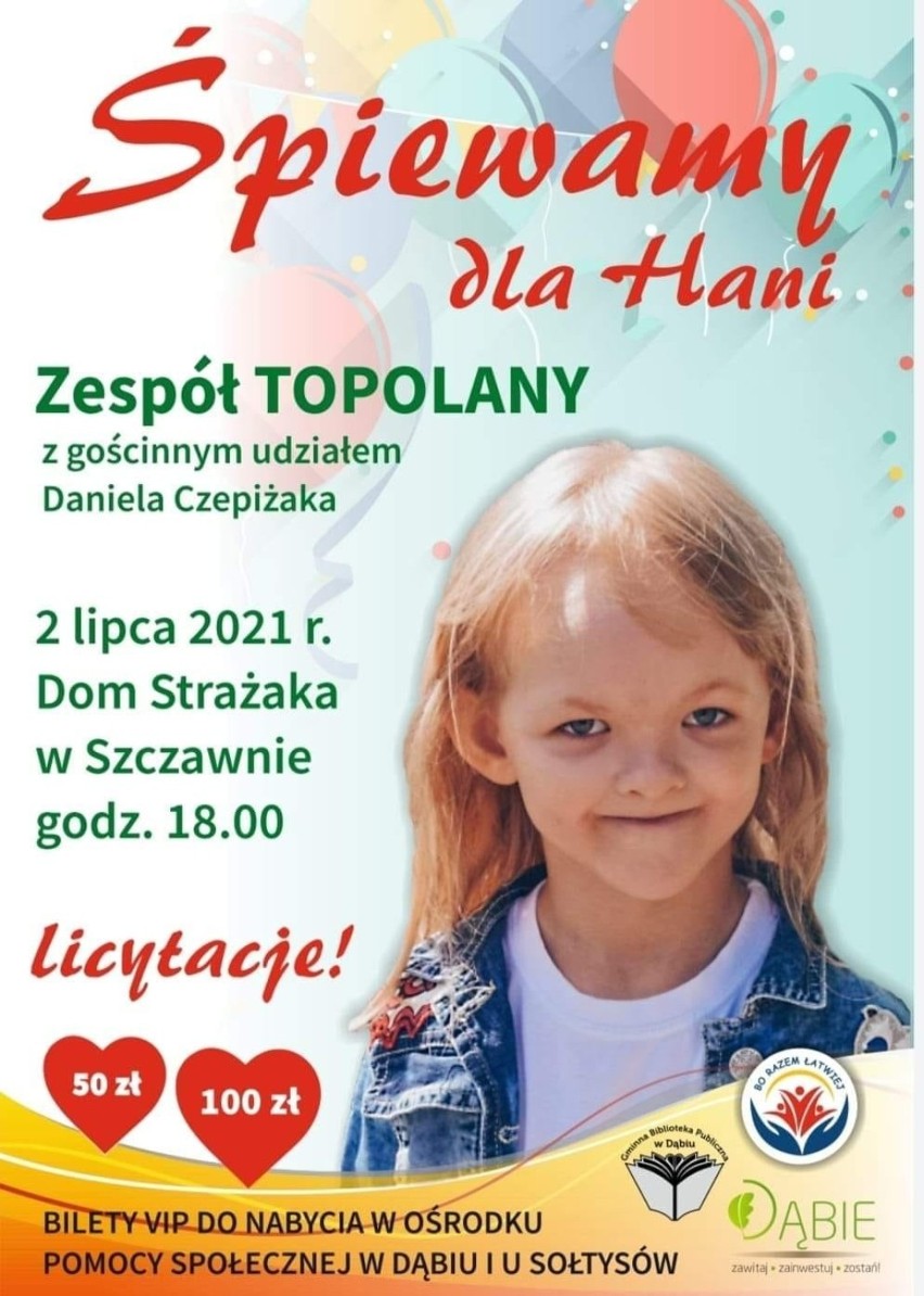 W Szczawnie odbędzie się koncert charytatywny dla Hani.