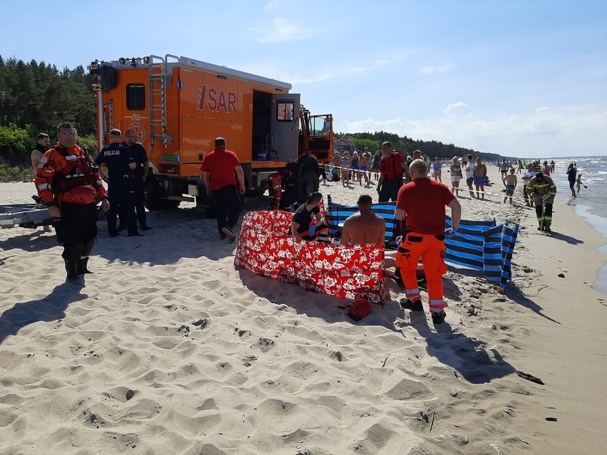 Tragedia na plaży w Stegnie. 22-latek utonął w morzu
