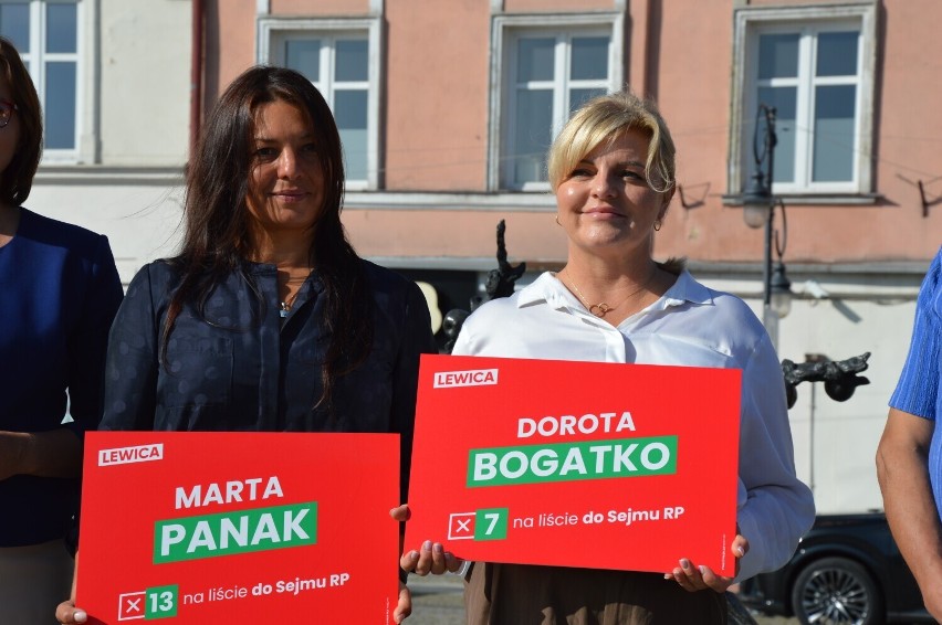 Do sejmu z list Lewicy starować będą (od lewej) Marta Panak...