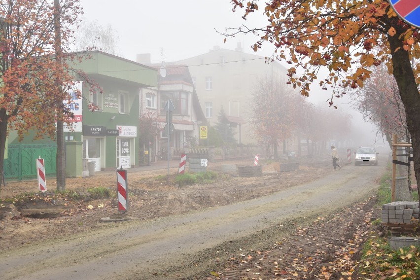 Tak teraz wygląda remontowany odcinek 700-lecia w Żninie