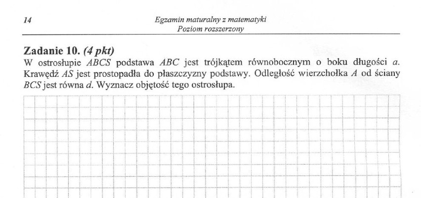 MATEMATYKA - ARKUSZ ROZSZERZONY - MATURA 2013