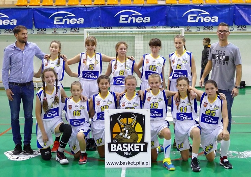 Koszykówka: dziewczęta U-14 Enea Basketu Piła wyraźnie pokonały Tęczę Leszno