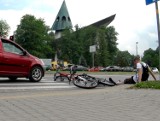 Nowy Sącz. Samochód przejechał po nogach rowerzysty