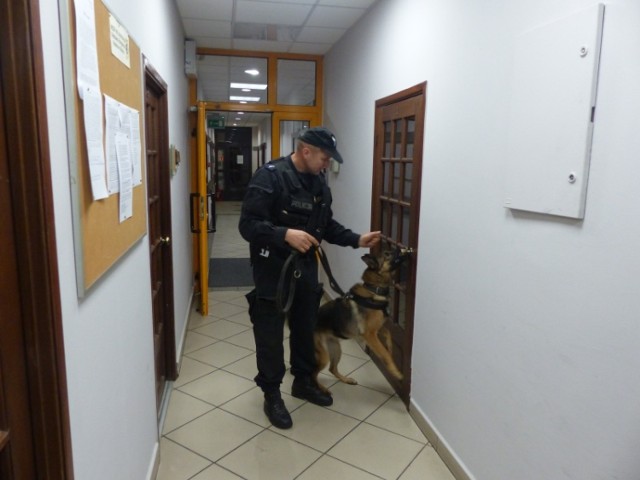 Policja w Kaliszu szukała bomby w biurowcu Energi