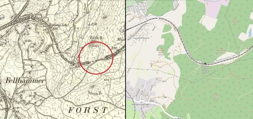 Na mapie Prus z drugiej połowy XIX wieku (Mapire.eu) na...