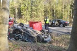 Śmiertelny wypadek w Hopowie. Na drodze krajowej nr 20 zginął 47-latek [ZDJĘCIA, WIDEO]