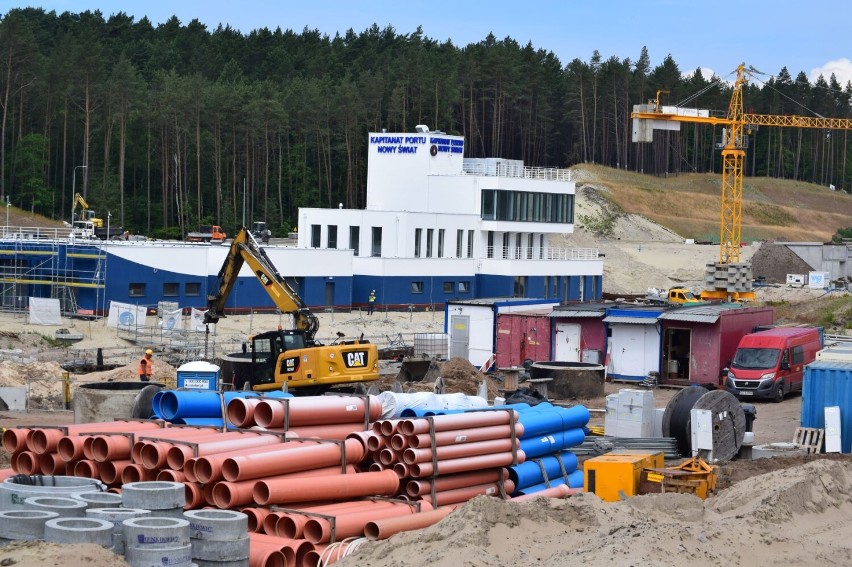 Trwają prace na przekopie Mierzei Wiślanej. Zdjęcia z budowy kanału żeglugowego