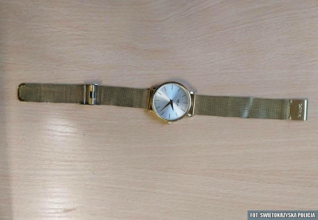 Policjanci zatrzymali podejrzaną o kradzież i odzyskali skradziony zegarek