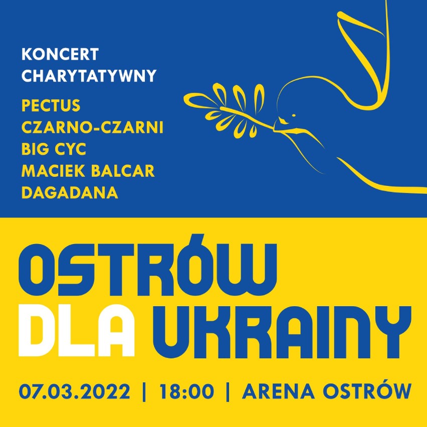 Wielki koncert charytatywny “Ostrów dla Ukrainy”. Każdy może...