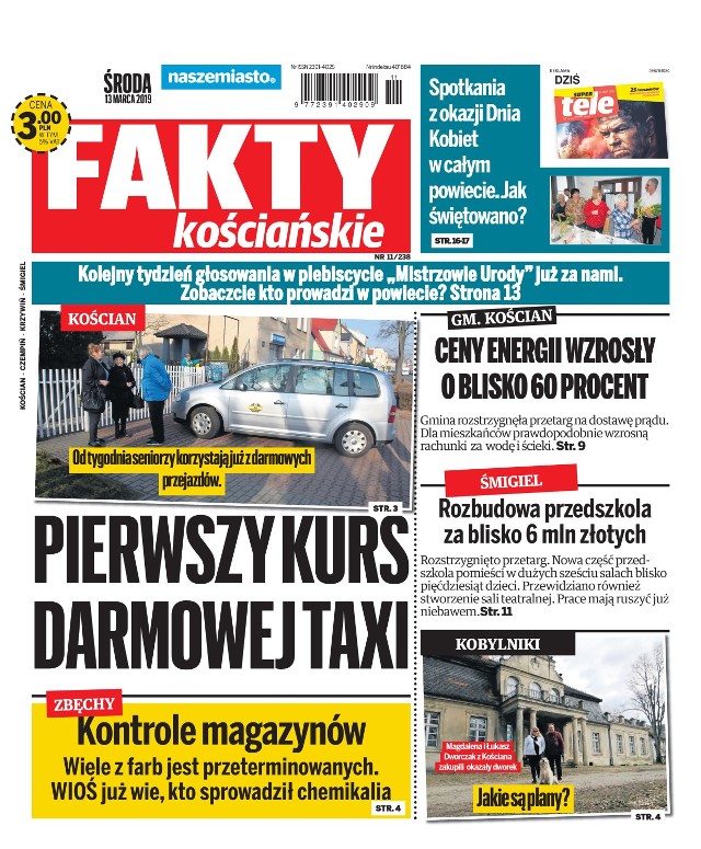 Nowe "Fakty Kościańskie" od środy 13 marca w sprzedaży