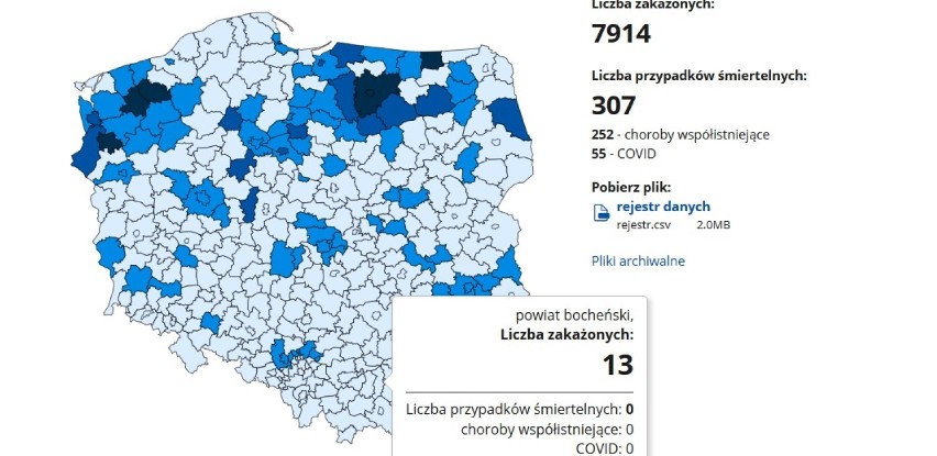 Tarnów. Nowe zakażenia COVID-19 w Tarnowie i okolicznych powiatach: tarnowskim, brzeskim, bocheńskim i dąbrowskim [AKTUALIZACJA 29.12]