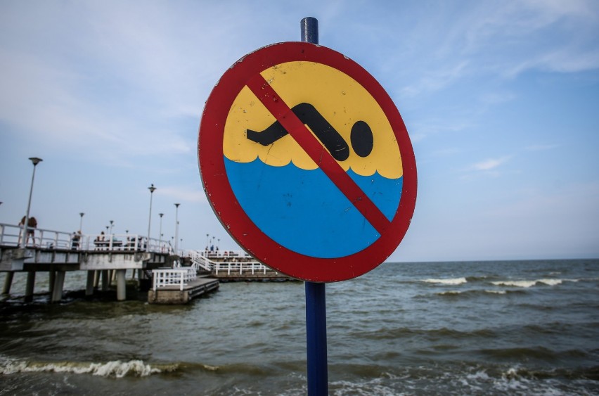 Plaża w Gdańsku brzeźnie tez bywa zamykana z powodu...