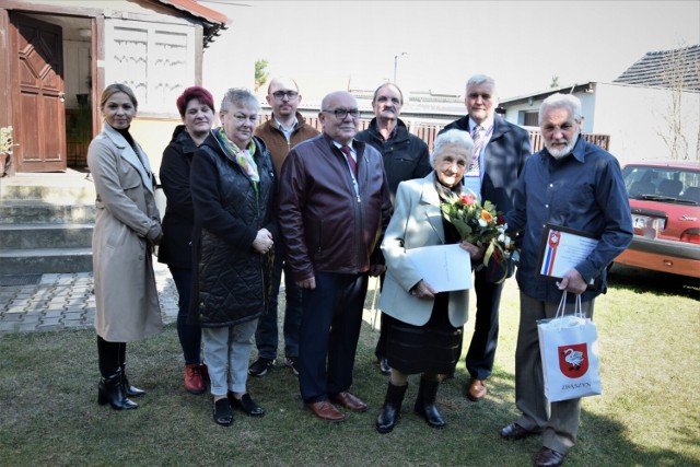 Stefanowo gmina Zbąszyń. Setna rocznica urodzin. Pani Jadwiga Friedrich 200 lat, 200 lat niech żyje nam! - 22.03.2022