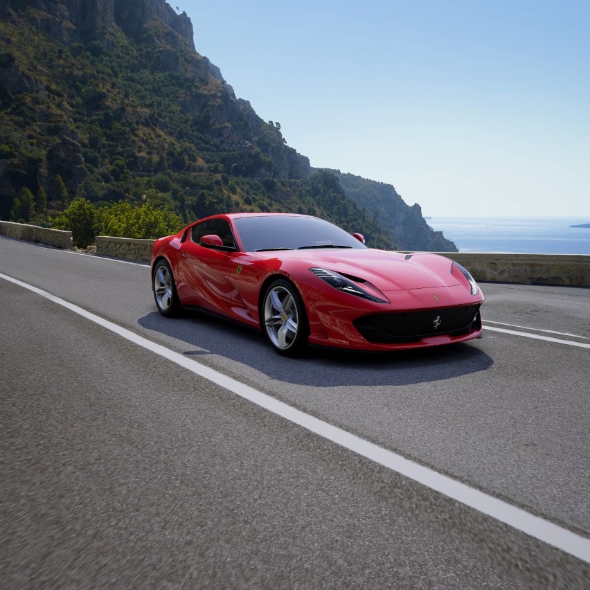 Ferrari 812 Superfast: 
prędkość maksymalna: 340 km/h...