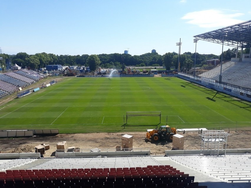 Stadion Pogoni - stan na 16 czerwca 2020.