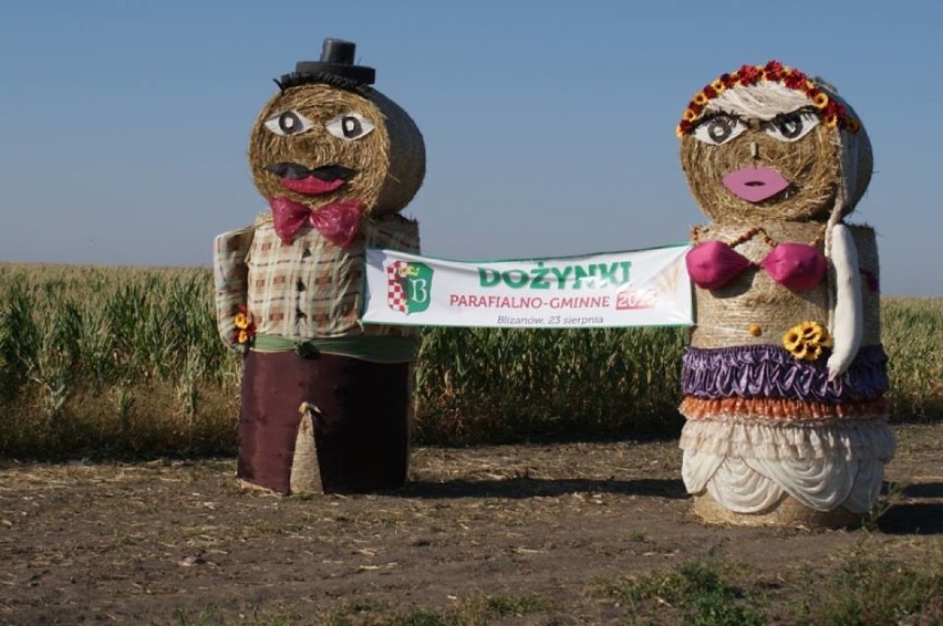 Dożynkowe dekoracje w gminie Blizanów