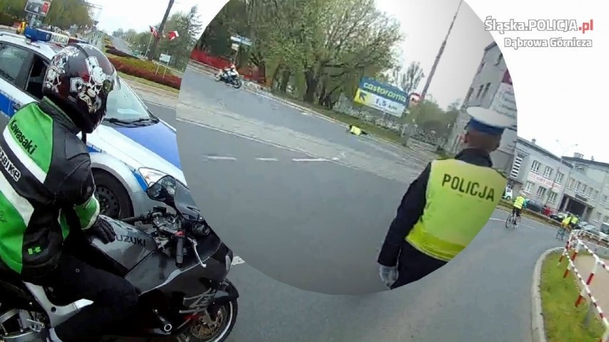 Dąbrowa G.: Poszukiwany Motocyklista, który potrącił policjanta [WIDEO, AKTUALIZACJA]