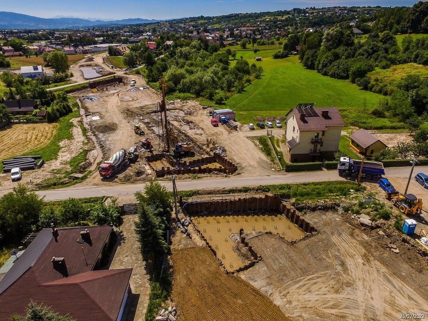 Nowy Sącz/Chełmiec. Na placu budowy obwodnicy Chełmca praca wre. Nową trasą przejedziemy w przyszłym roku