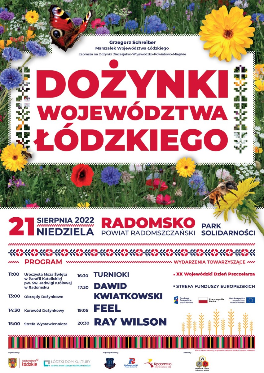 Dożynki Województwa Łódzkiego 2022 już w niedzielę w Radomsku! Co w programie?