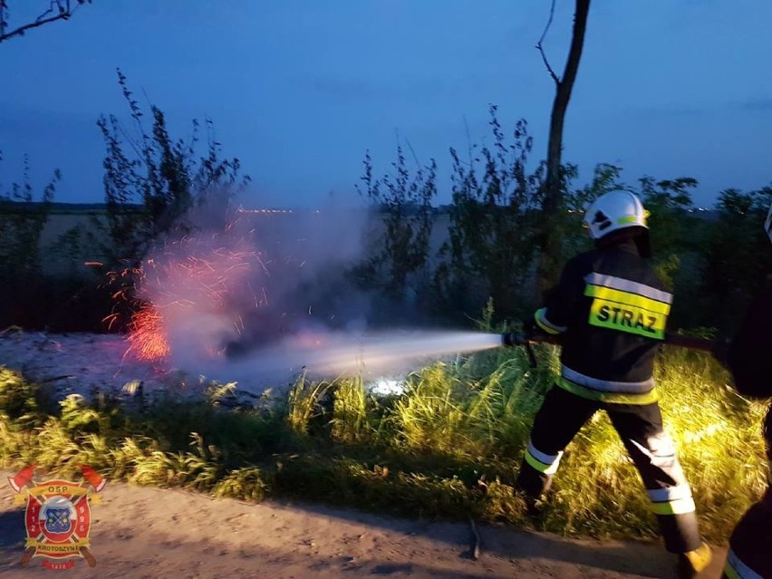 Strażacy gasili pożar w Bożacinie [ZDJĘCIA]