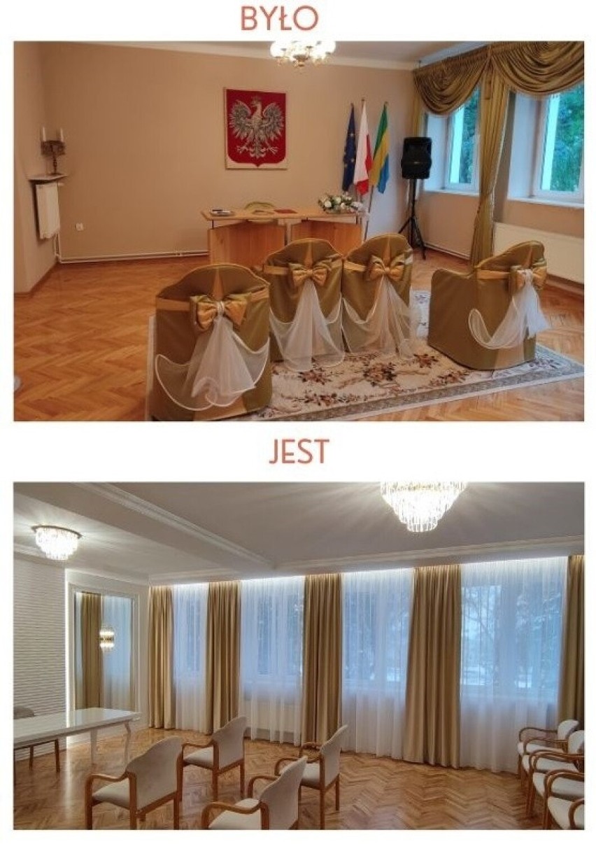 Sala ślubów w Urzędzie Stanu Cywilnego w Ostrołęce została odnowiona