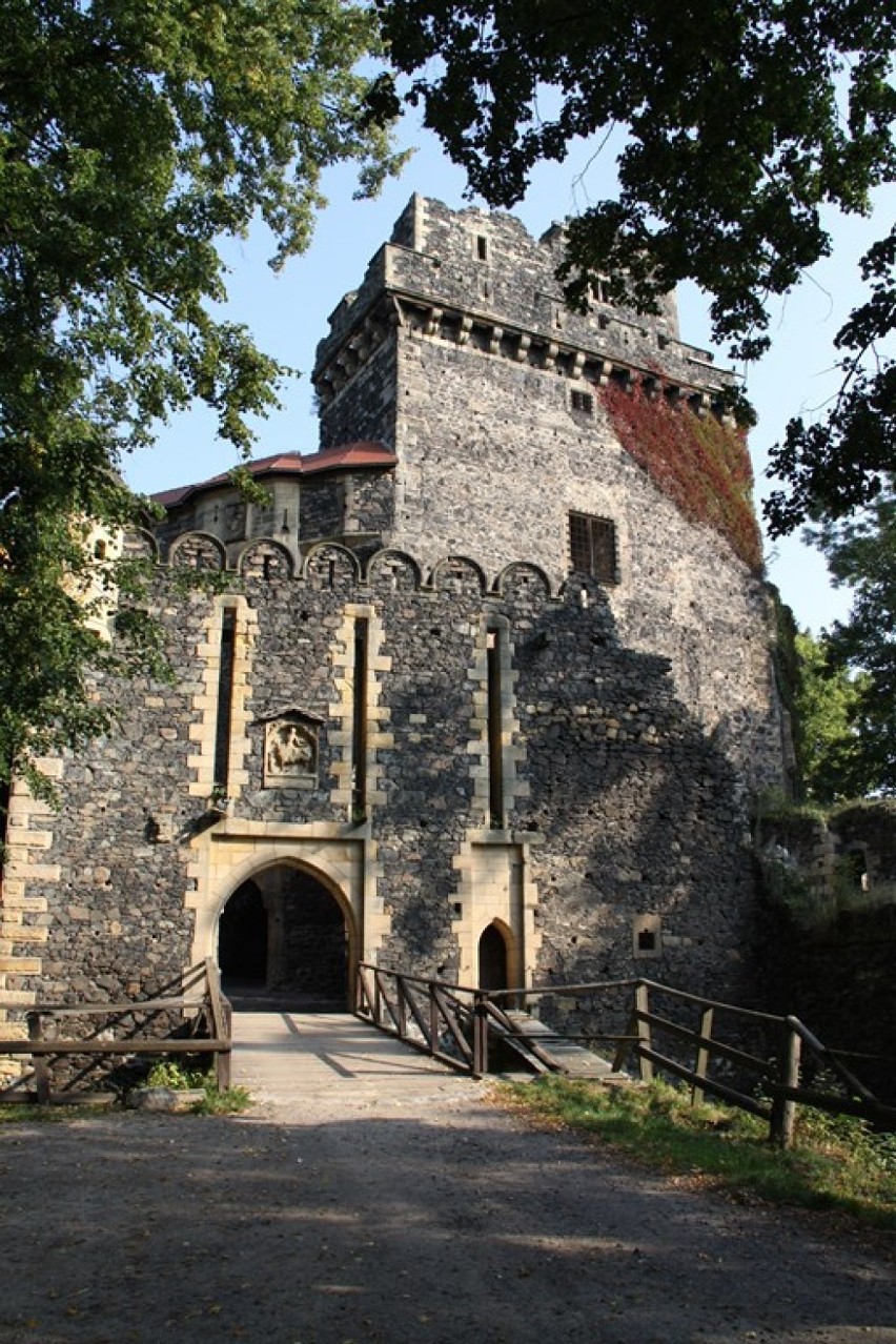 Brama wjazdowa do zamku.